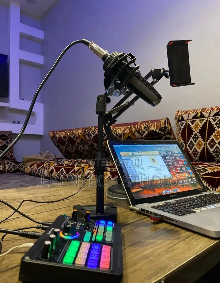 Zealsound Podcast Microphone and Sound Kit With Sound Card
