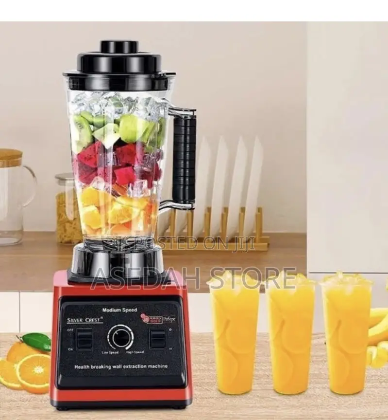 Commercial Blender Red/Black 3L Silver Crest 2 in 1 Double