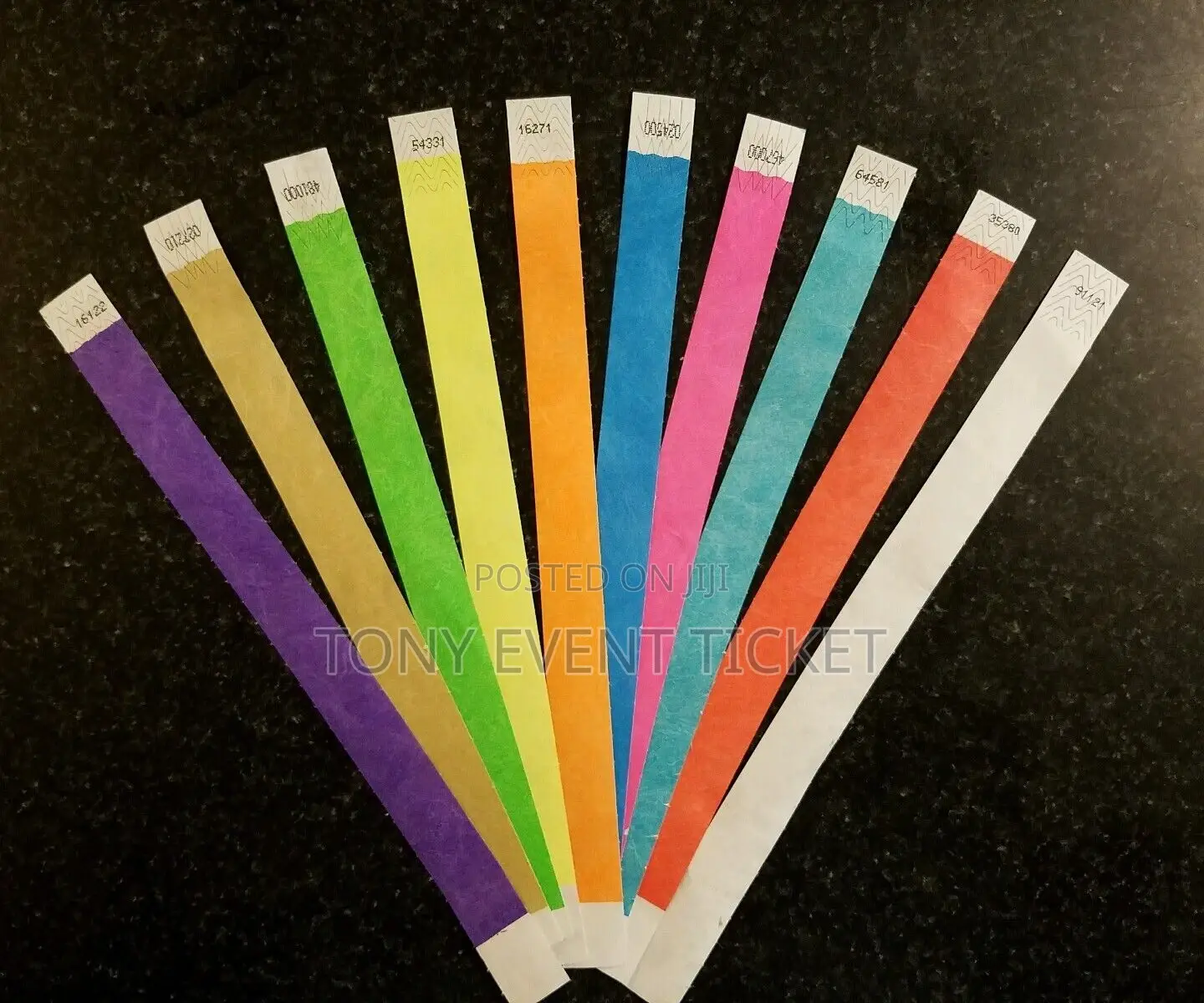 Waterproof Tyvek Wriskband for Any Event