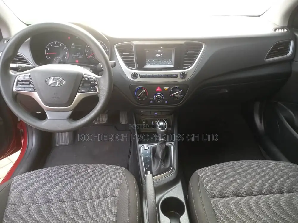 Red Hyundai Accent