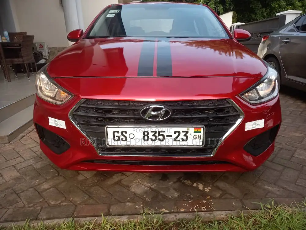 Red Hyundai Accent