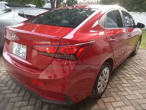 Red Hyundai Accent