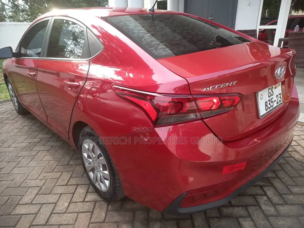 Red Hyundai Accent