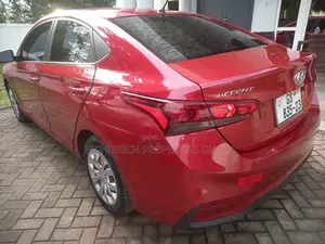Red Hyundai Accent