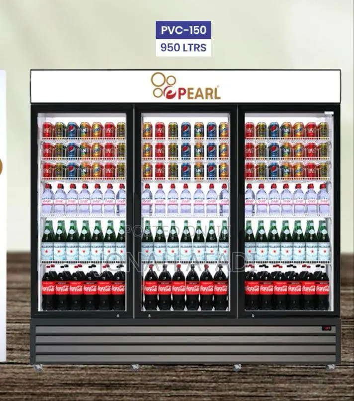 Pearl 950liters 3doors Display Fridge/Beverage Cooler PVC150