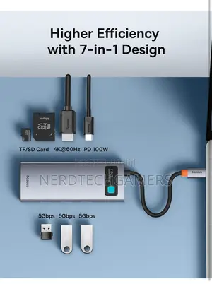 Baseus USB C Hub, at 60hz HDMI USB C Docking Station,