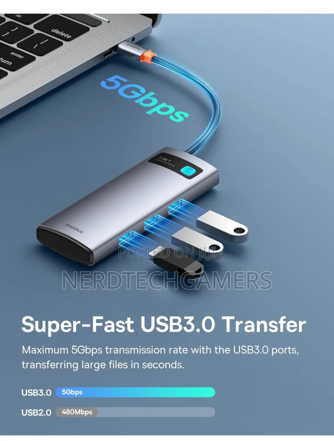 Baseus USB C Hub, at 60hz HDMI USB C Docking Station,