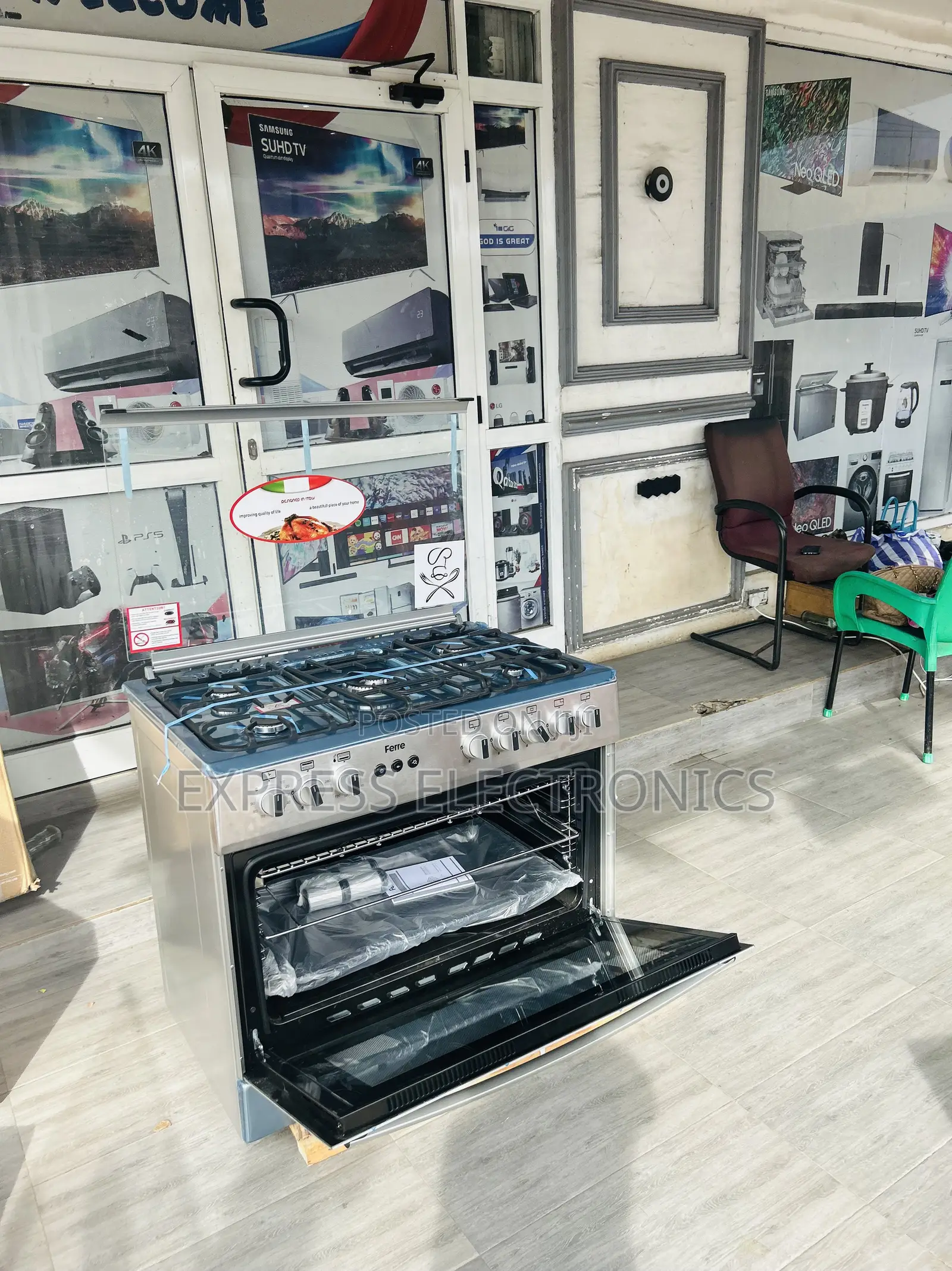 5burner Has Cooker Oven Grill Rotisserie 60/90 Ferre Souter