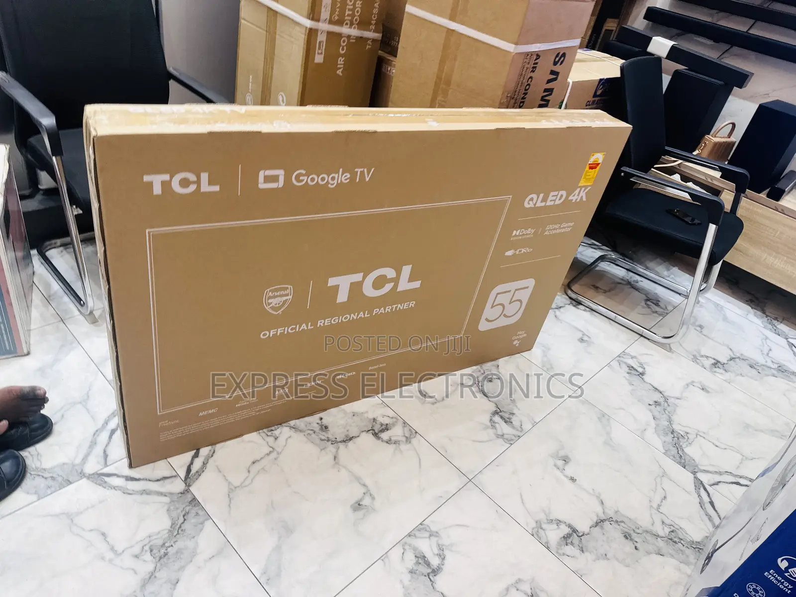 QLED UHD Smart Glossy TCL 55”C645 Tv 