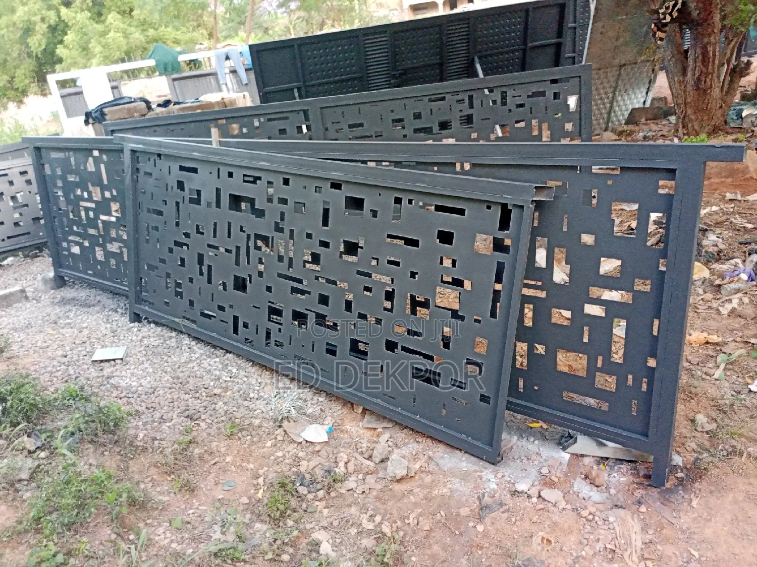 Gray CNC Cutting Design