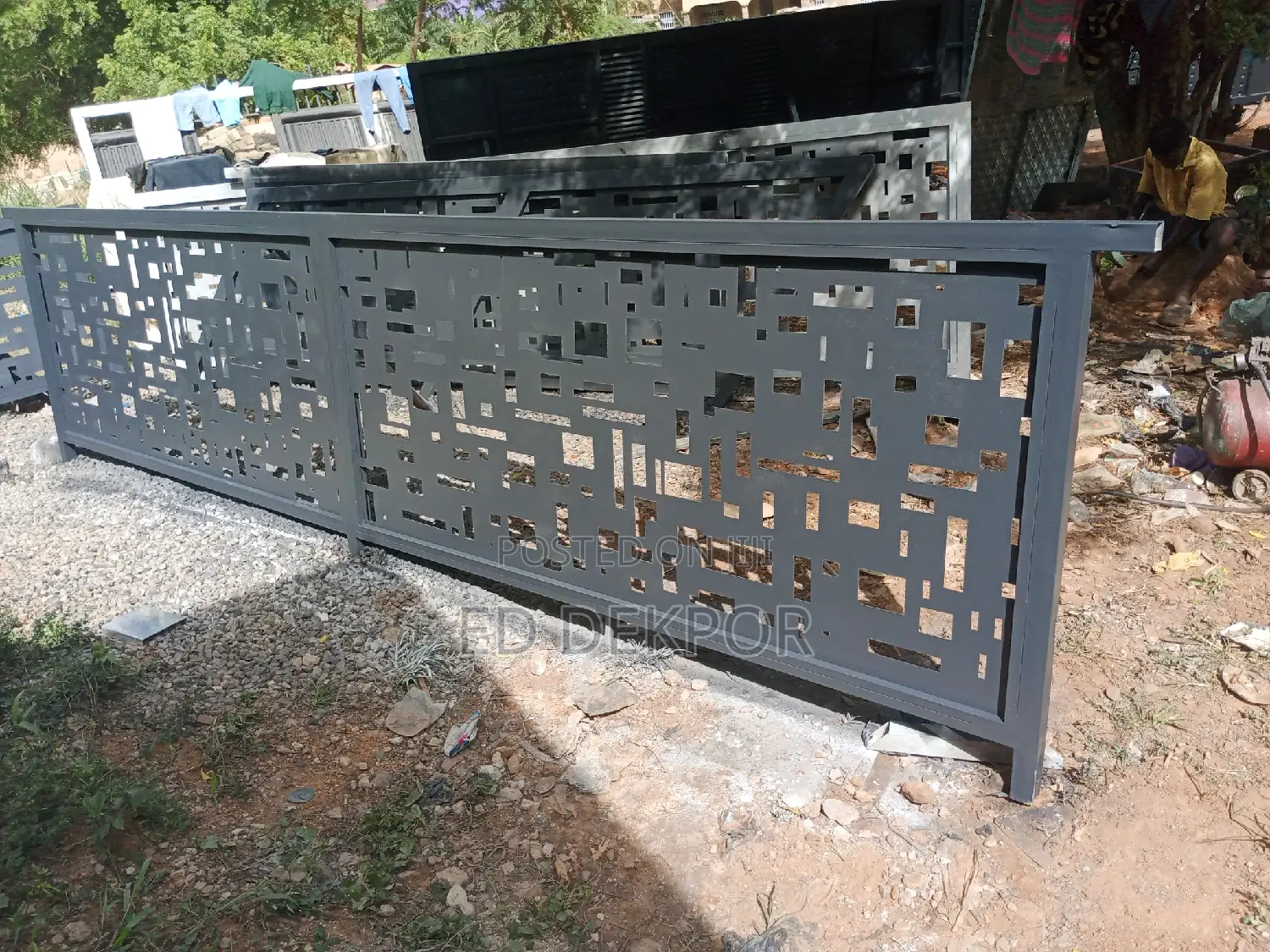 Gray CNC Cutting Design