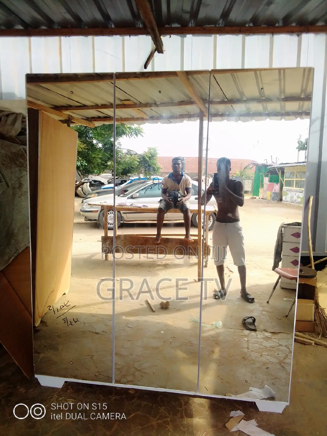3in1 Wardrobe With Full Mirrors Doors
