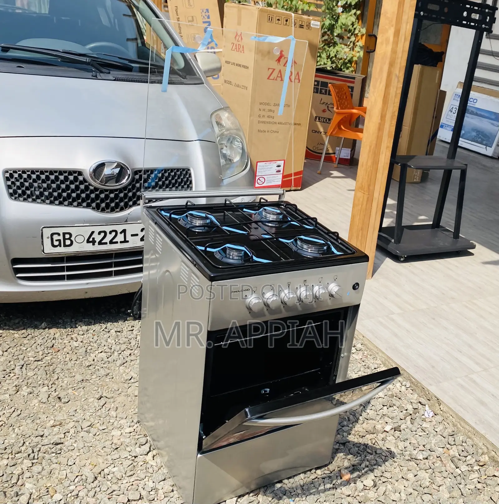 Purchase Affordable Volcano 50x50 Gas Oven 4 Burner(Gray).