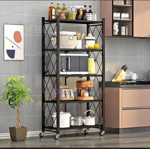 Metal Foldable Rotatable Storage Racks
