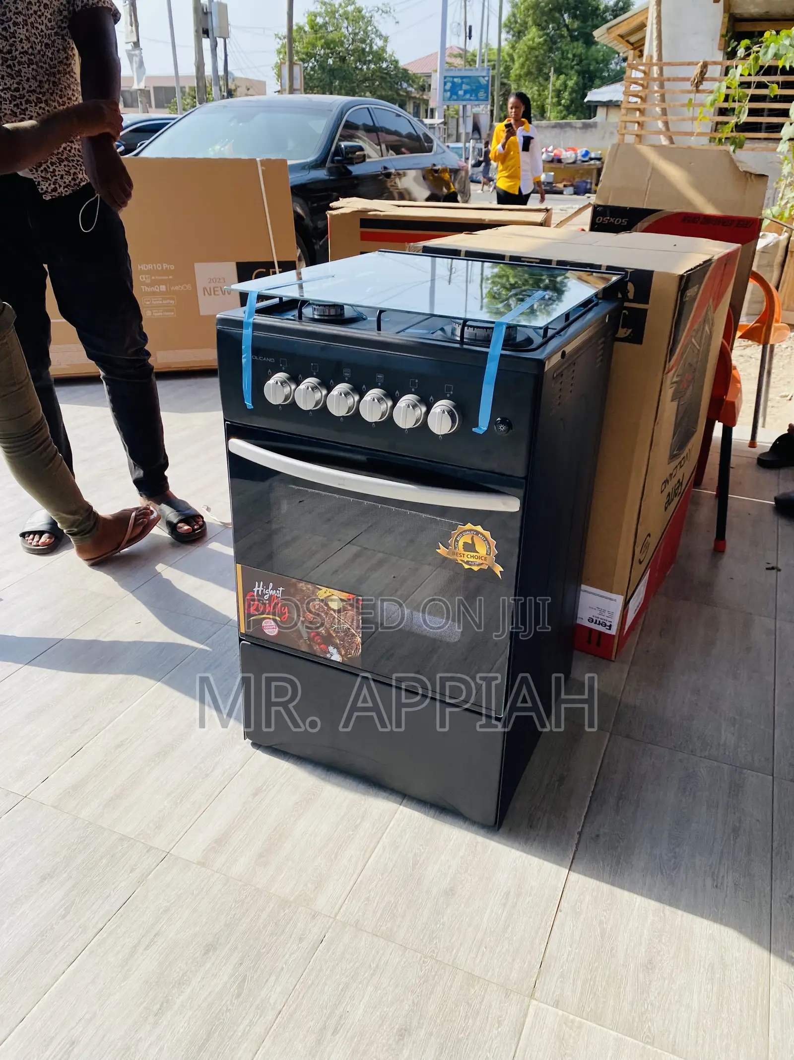 Shop Authentic Volcano 50x50 Gas Oven 4 Burner(Black).