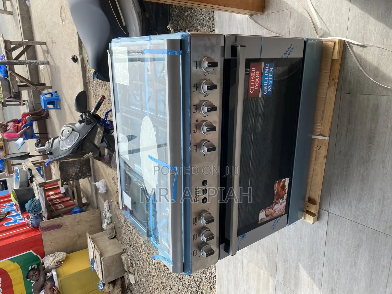 Adorable Ferre 90x60 Ions Auto Ignition 5 Gas Burner + Oven