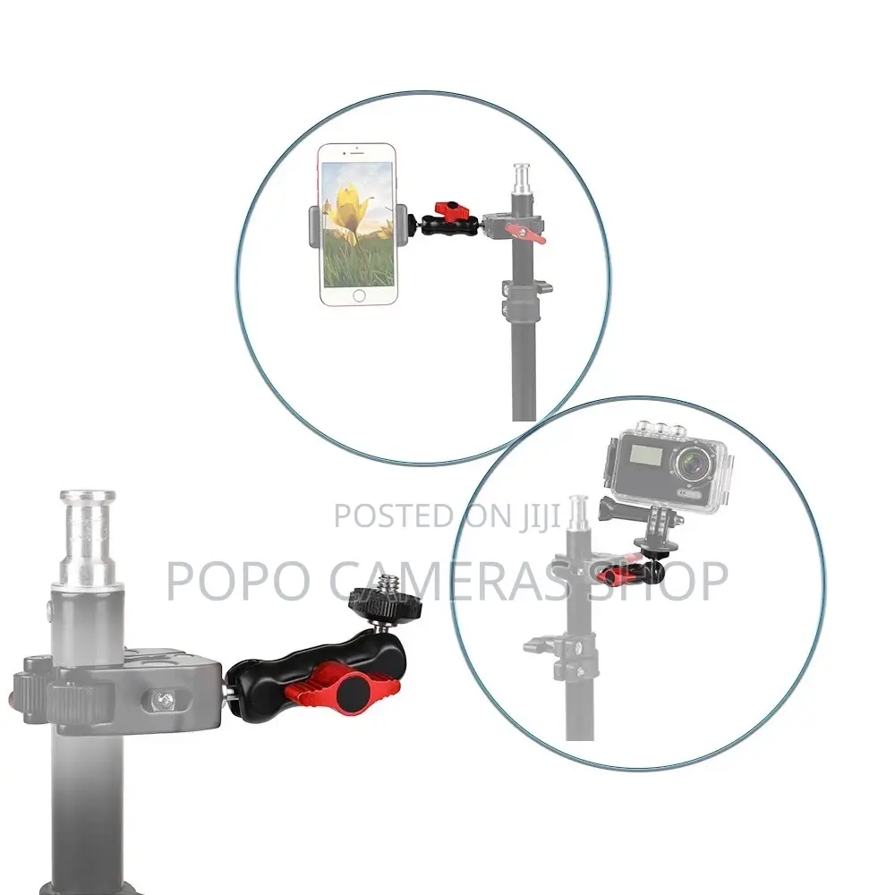 Multifunctional Double Ball Head Mini Magic Arm