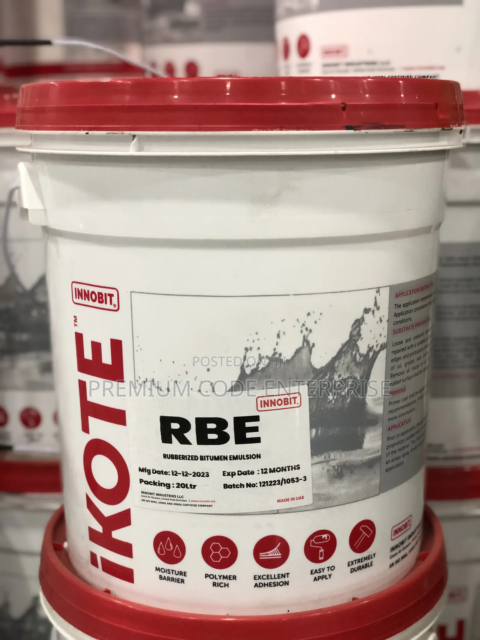Rubberized Bitumen Emulsion, 20 Liters