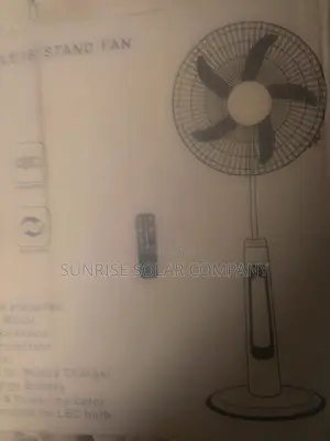 Both Solar And Electricity Rechargeable Fan