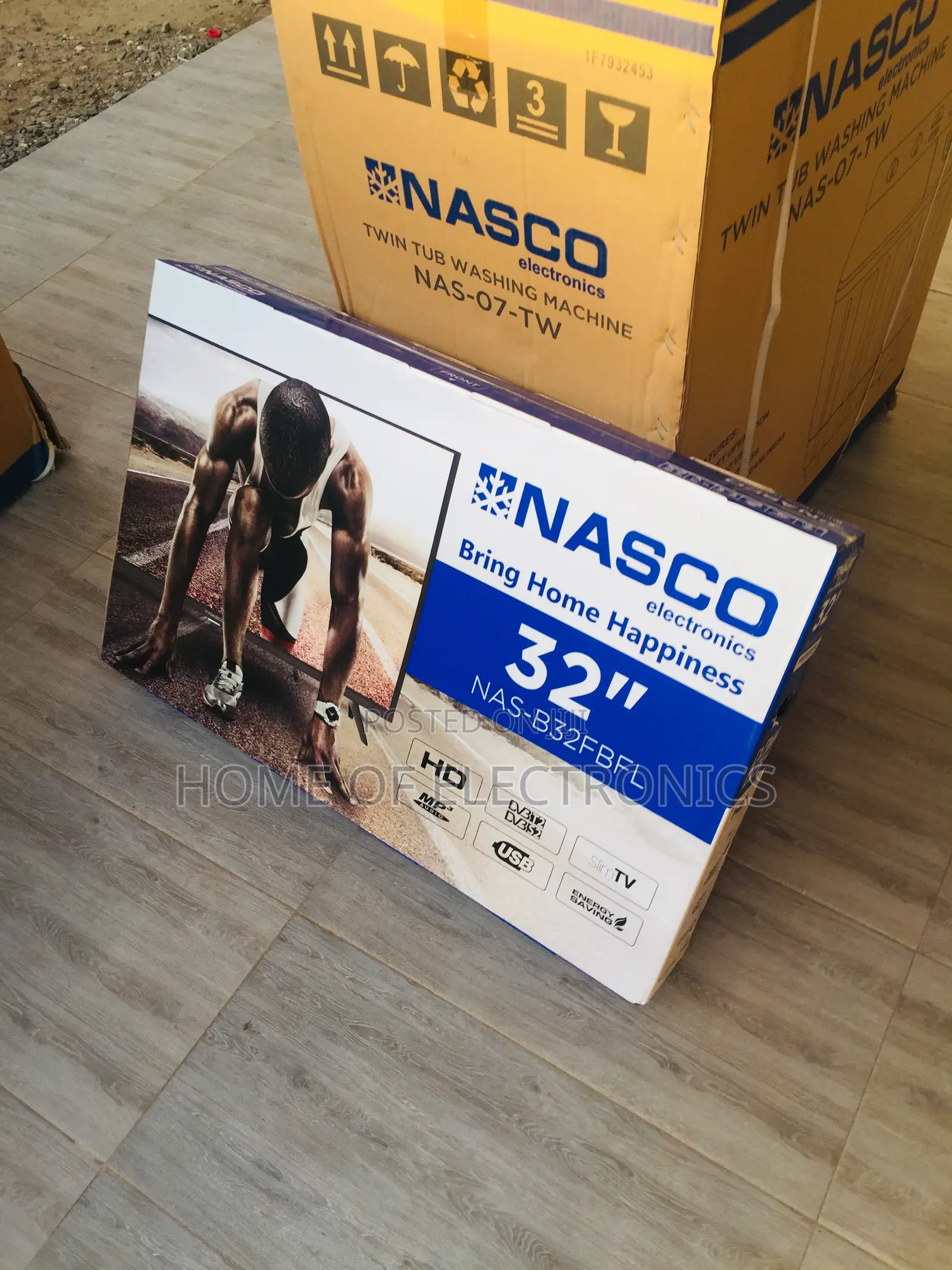Nasco 32/Inch/Sat Digital Dvbt2/S2 Led High Definition Tele