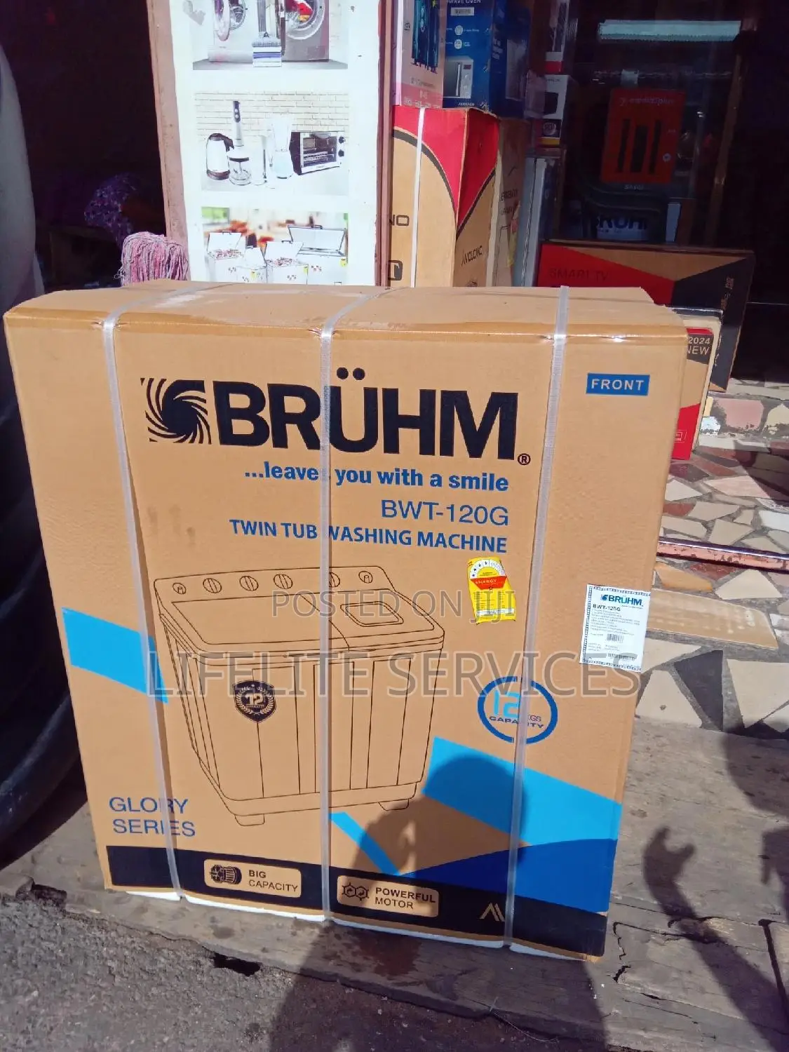 12kg Washing Machine+Turbo Airdryer -Bruhm