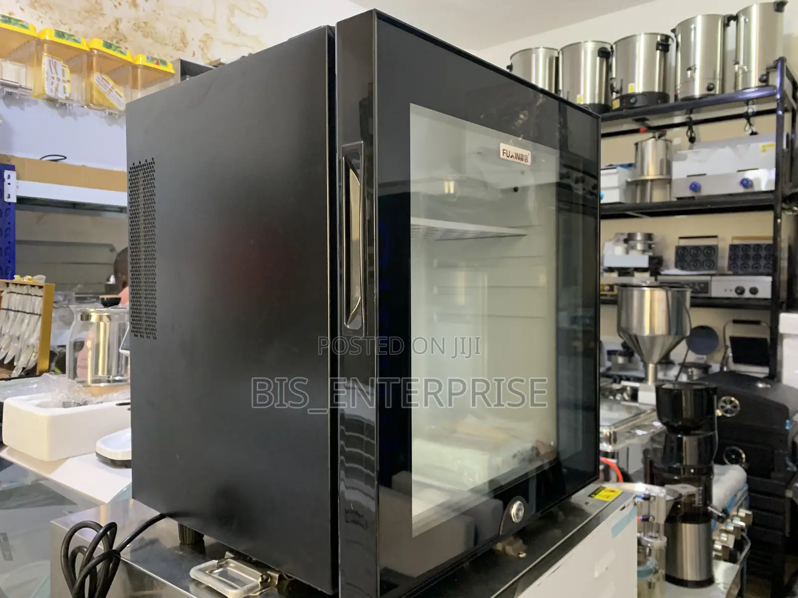 Hotel Mini Bars Table Top Glass Door