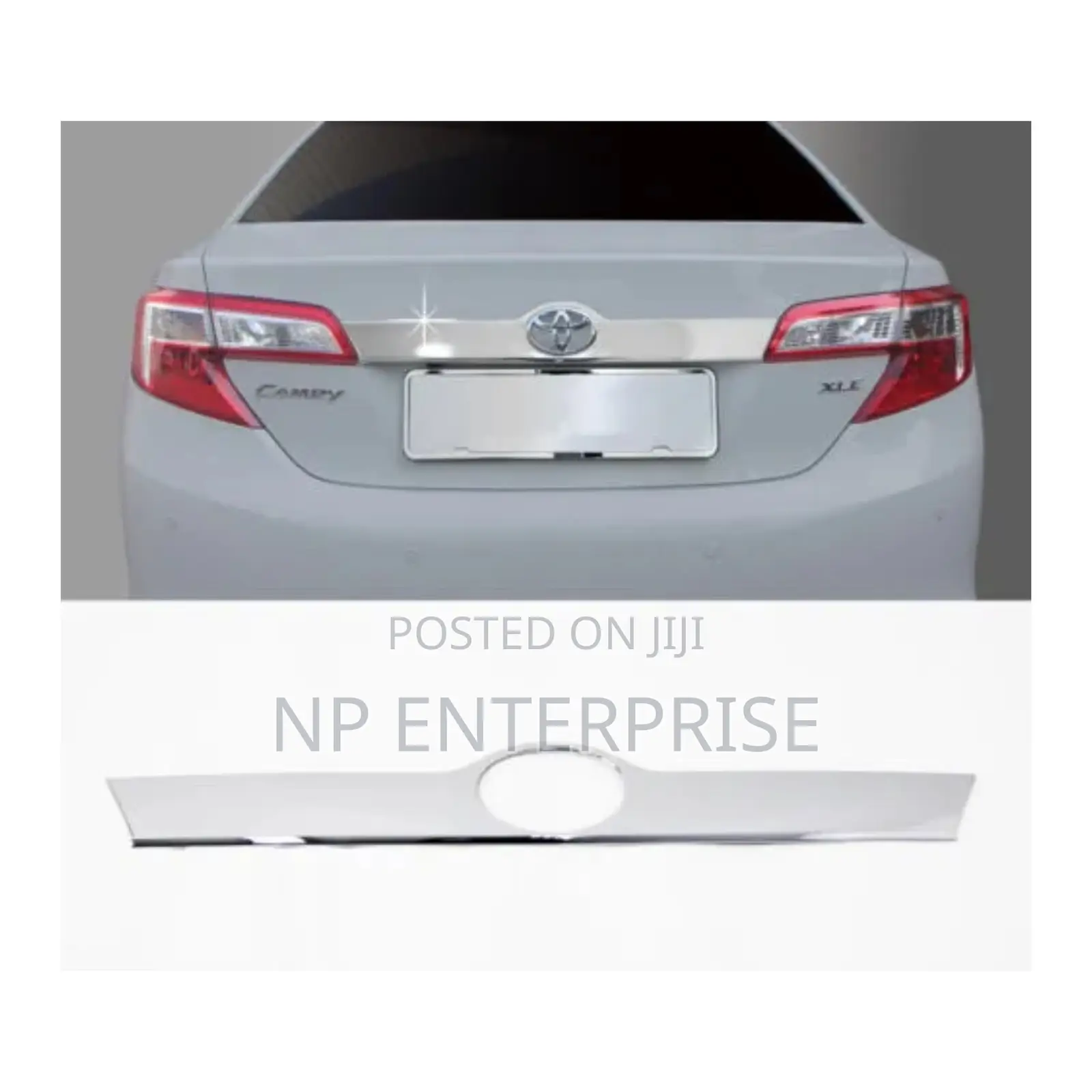 Chrome Trunk Garnish Molding for 2012 2014 Toyota Camry