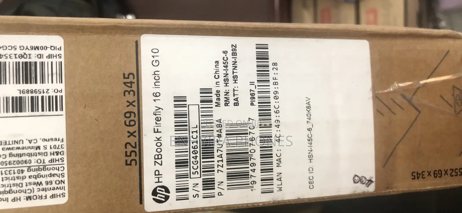 New Laptop HP ZBook Firefly 16 G10 32GB Intel Core I7 SSD 512GB
