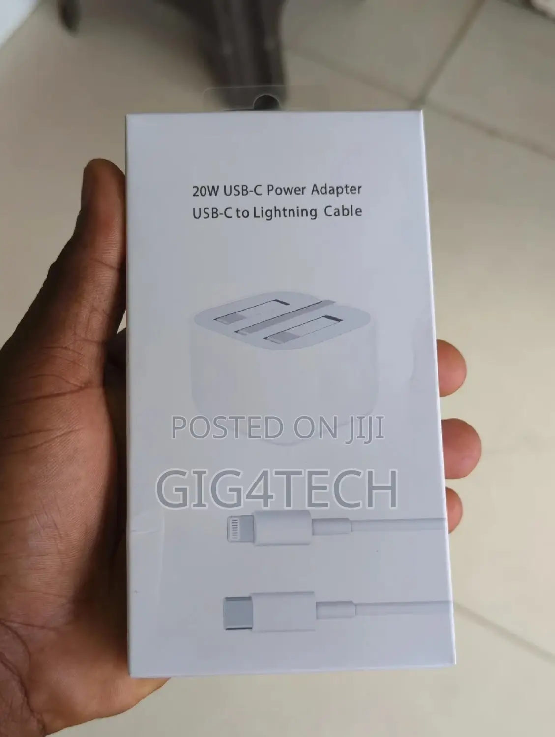 20w Usb-C Power Adapter to Lighting Cable iPhone Charger