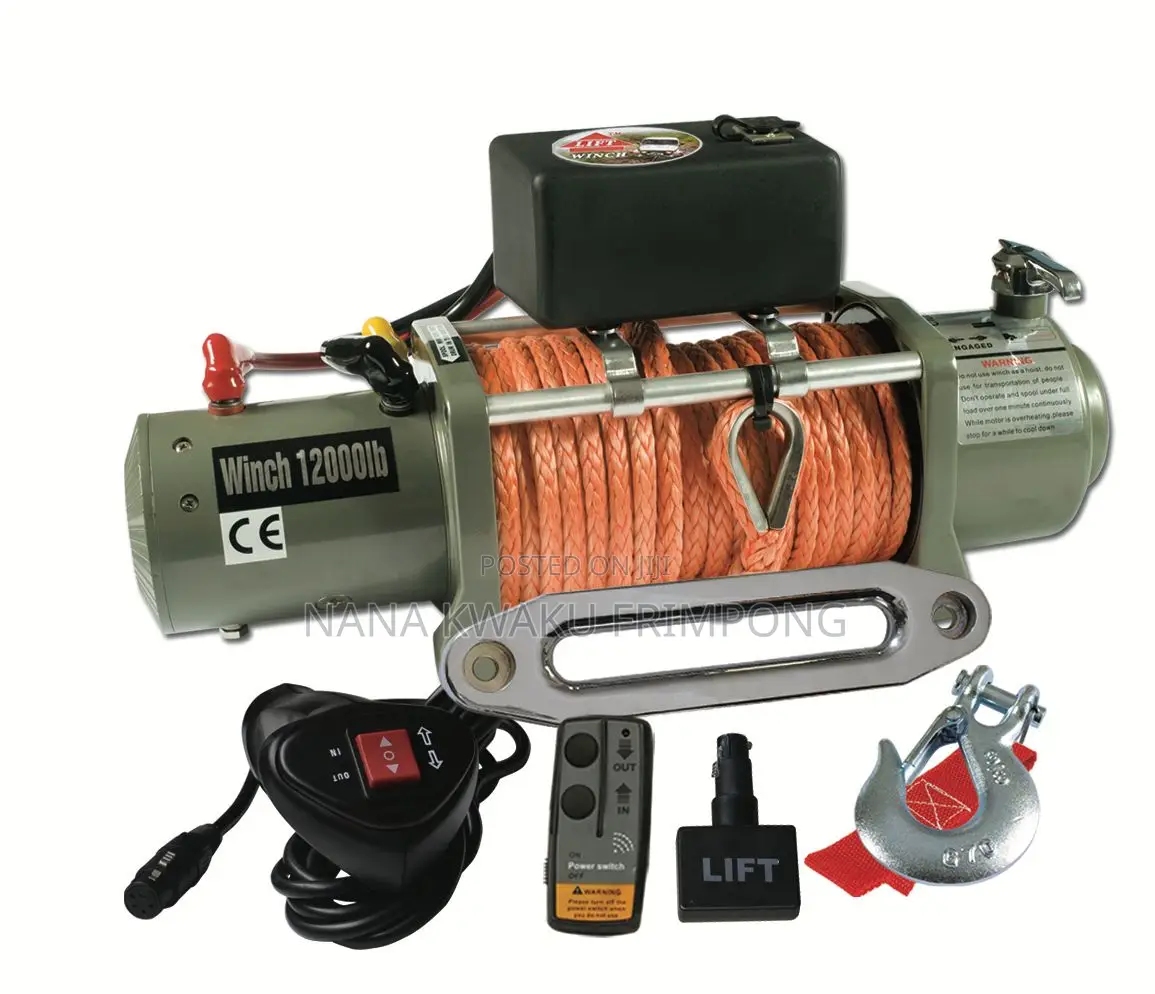 Jeep Wrangler Winch 12000ib Available