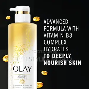 Olay Vitamin C B3, Cleansing Revitalizing Body Wash