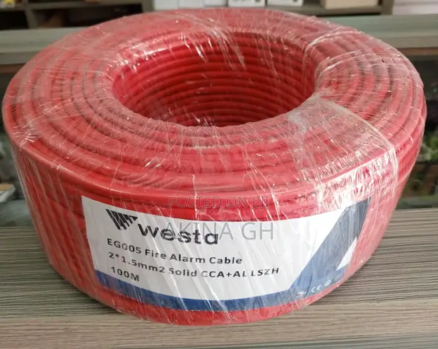 Westa Eg005 Fire Alarm Cable 2*1.5mm Solid Cca 100m 2