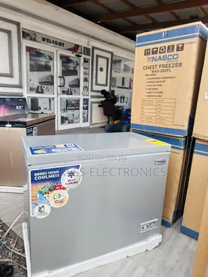 Defrost Chest Freezer Nas-250 200L Chest Single Door Grey.