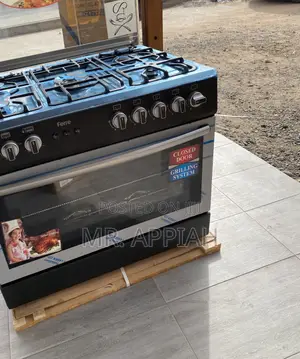 Ferre 5 Burner Allgas 90x60 Ions Auto Ignition(Black).