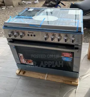 Ferre 5 Burner All Gas 90x60 With Oven and Grill(Gray).