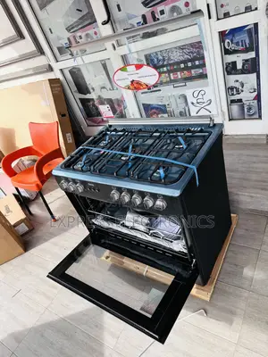 Great Deal on Ferre Black 5burner Gas Cooker Oven Rotisserie