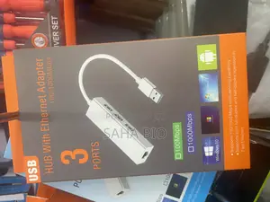 USB HUB 3port With Ethernet RJ45 Adapter