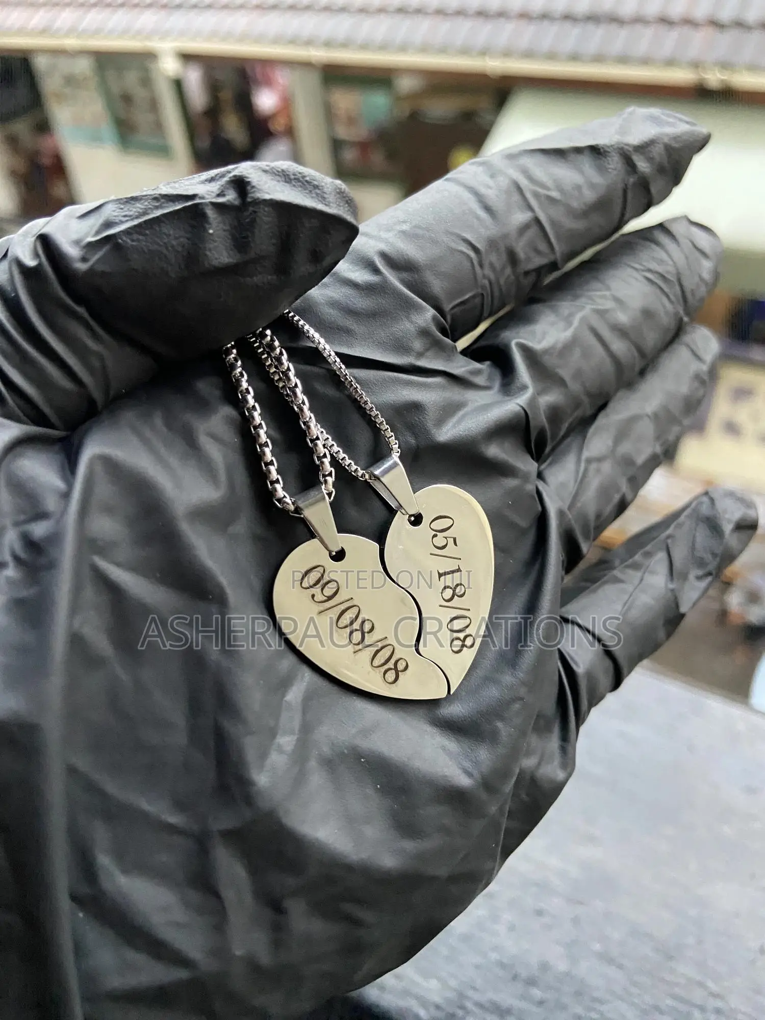 Customized Love Shape Necklace