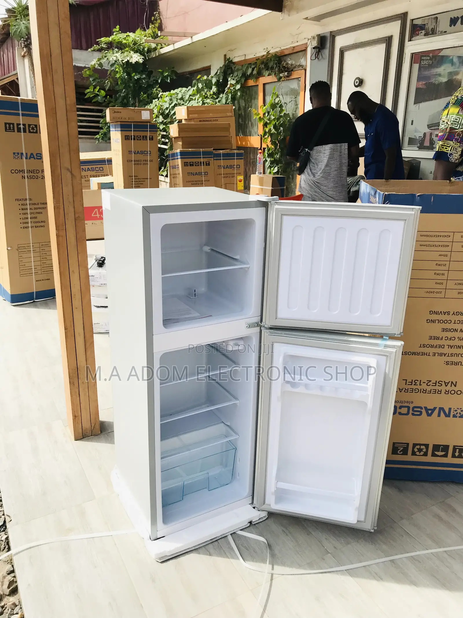 Elegant Nasco Double Door Electric Fridge Nas2-13fl(Gray).