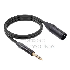 XLR Male to TRS Monitor Cable 3 Meters