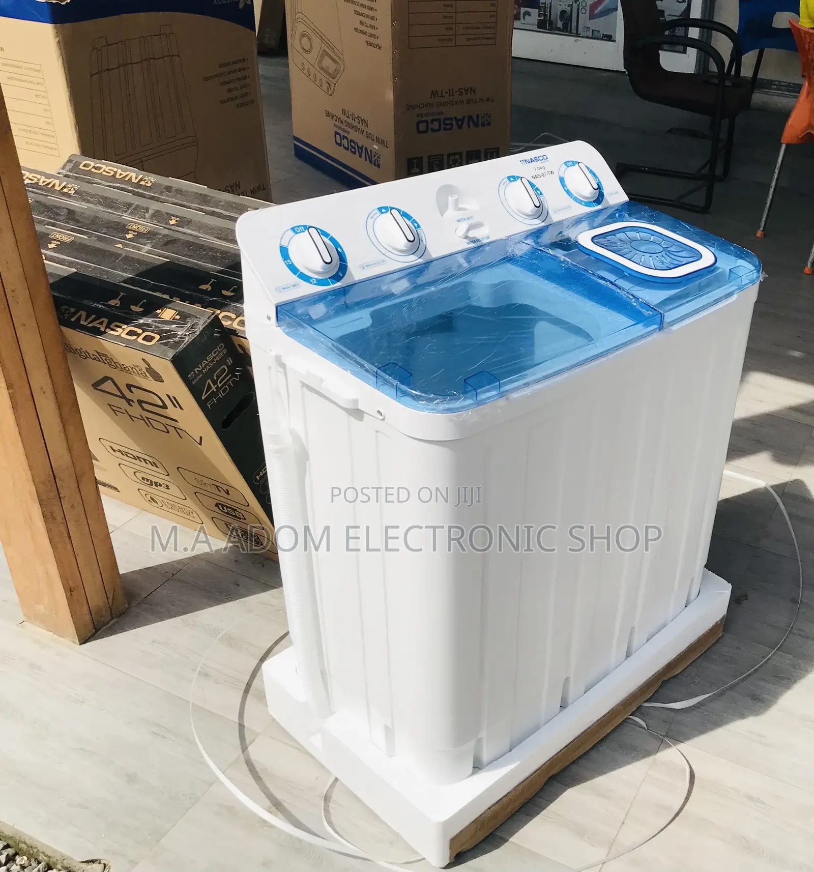 Original Nasco 11kg Semi-Automatic Washing Machine + Spindry