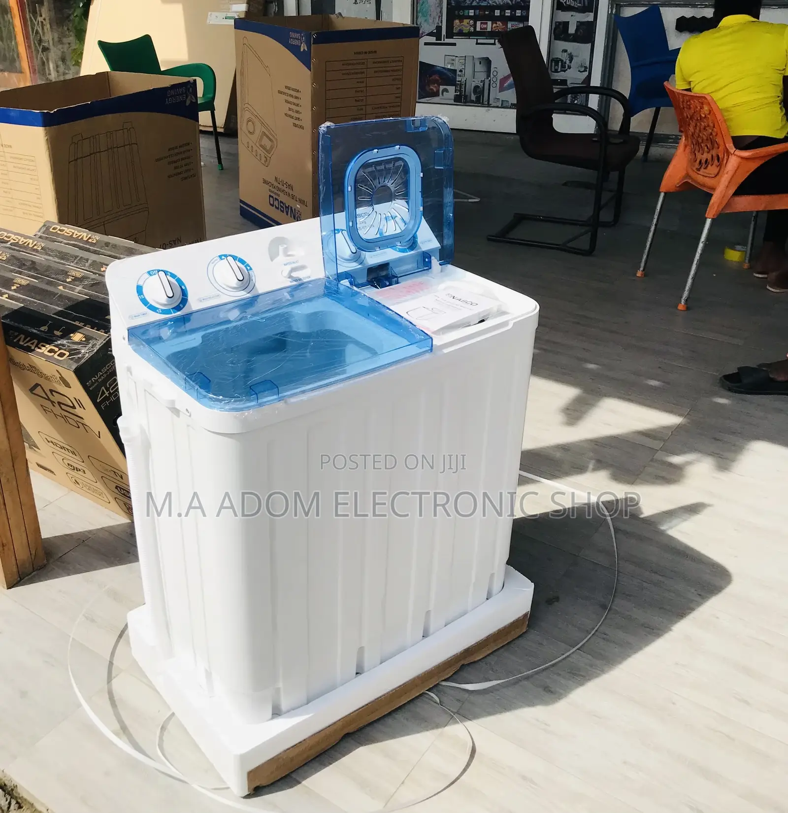 Energy Efficient Nasco 11kg Washing Machine + Spin Dry.