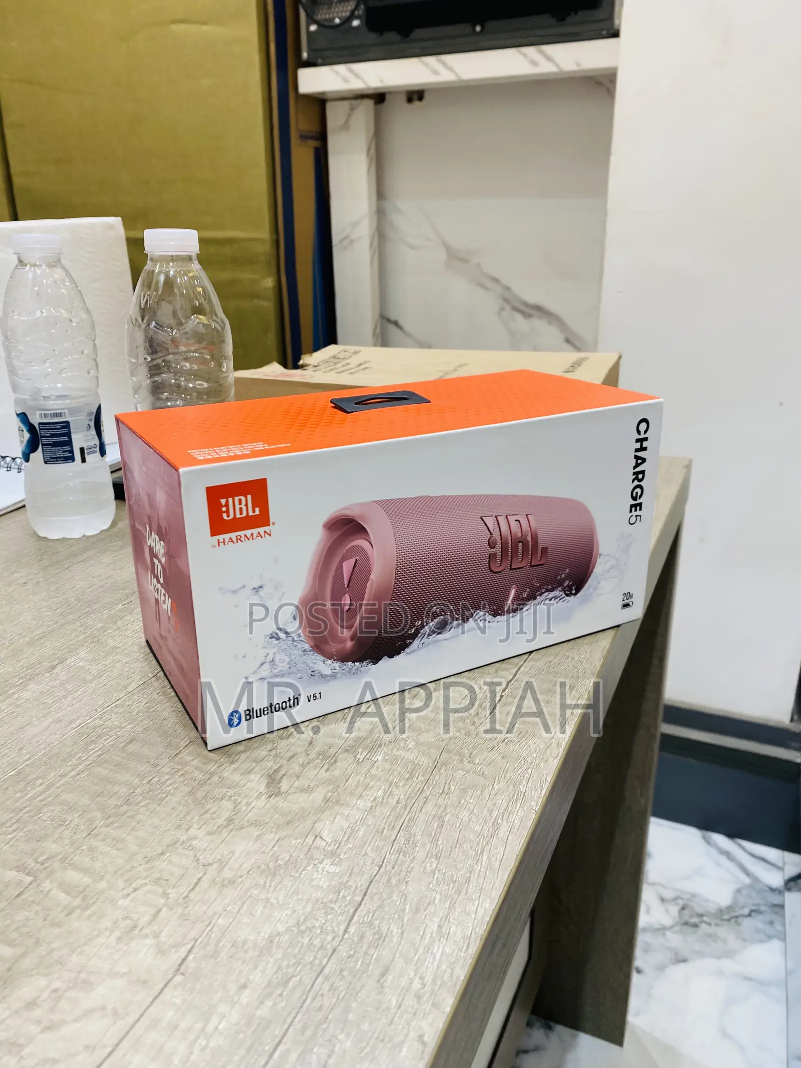 Brand New JBL Charge 5 Portable Bluetooth Speaker(Pink).