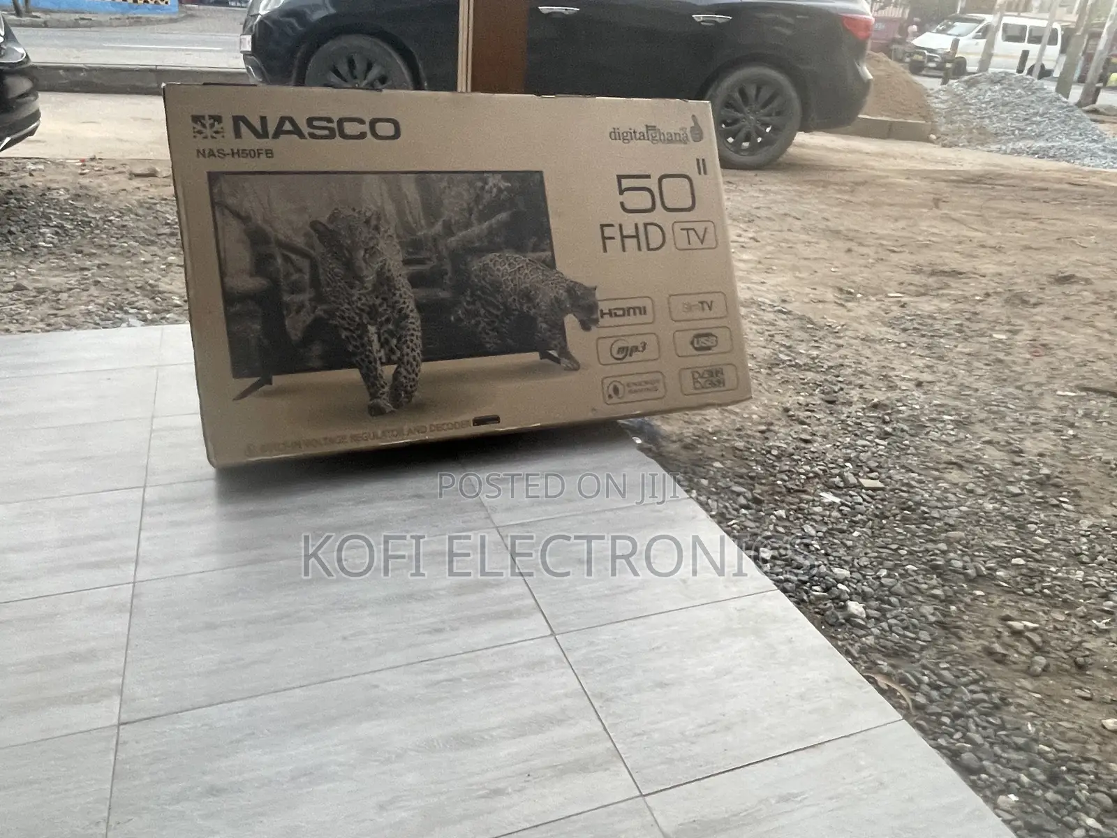 Random Black Nasco 50 Inch FHD Satellite TV