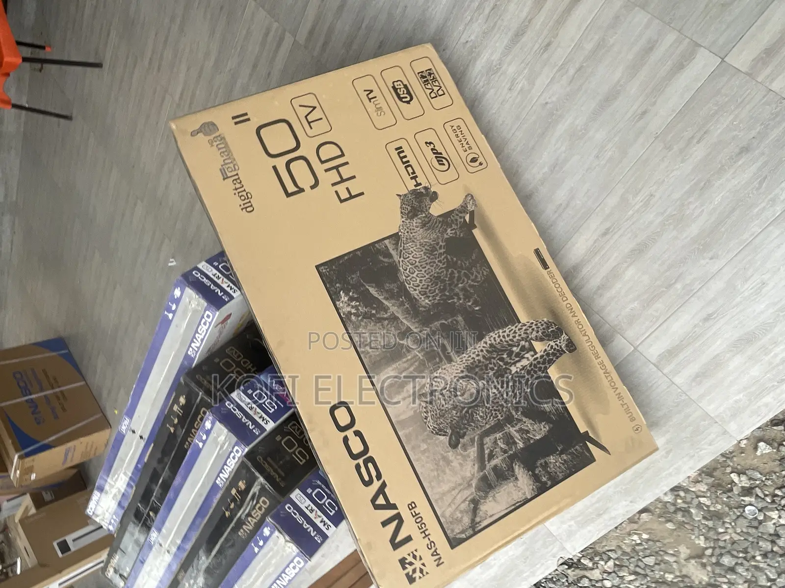 Random Black Nasco 50 Inch FHD Satellite TV
