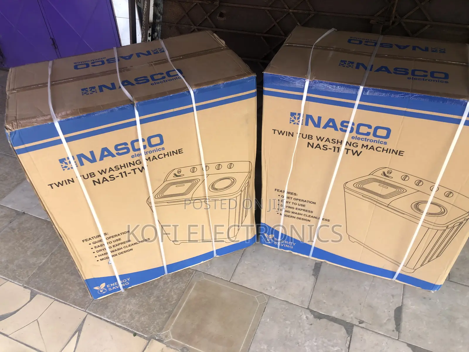 An Original Nasco 11KG Twin Tub Washing Machine (MTA11-TWI)