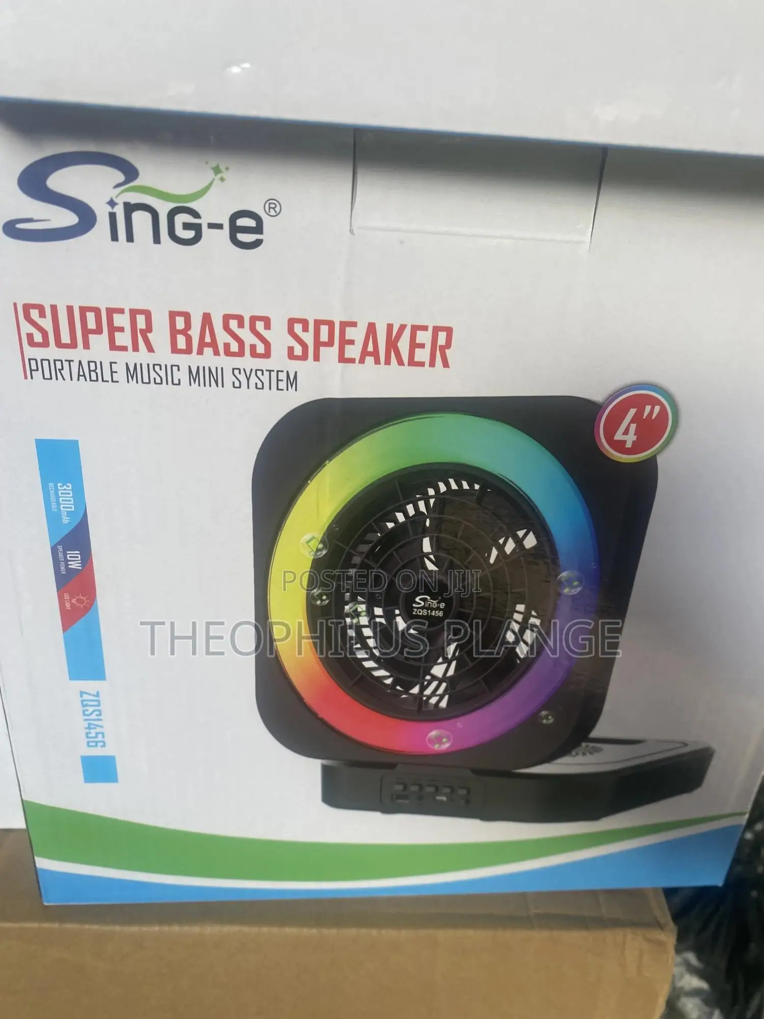 Multipurpose Rechargeable Fan,Speaker And Led Lights