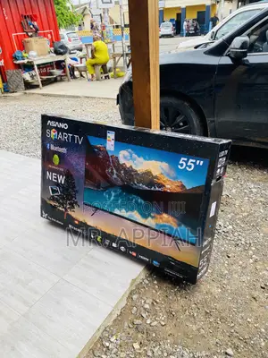 Sleek Asano 55 Inch Uhd Smart Tv(Black).