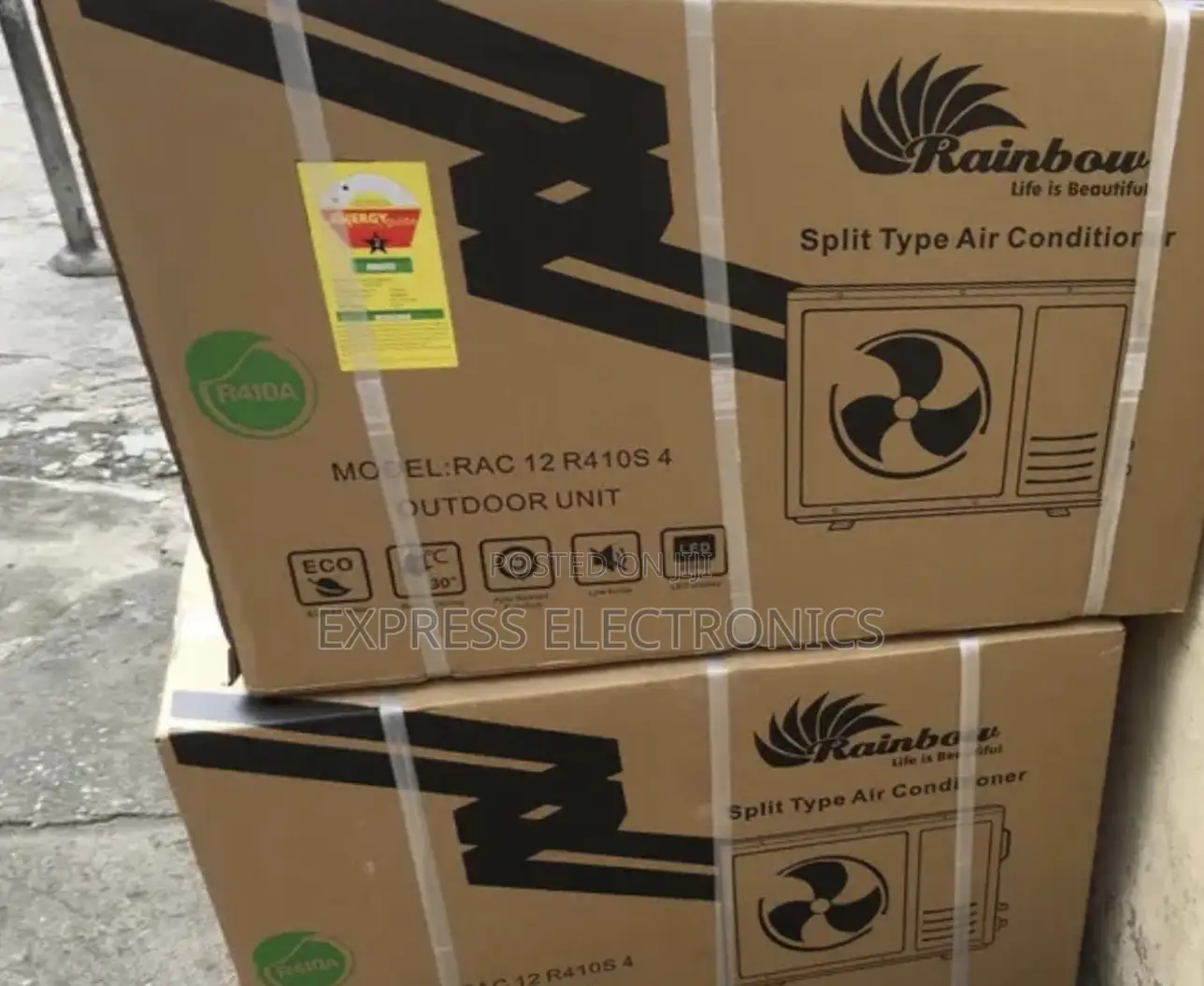 2.5hp Great Deal on Rainbow Split R410 Gas White AC