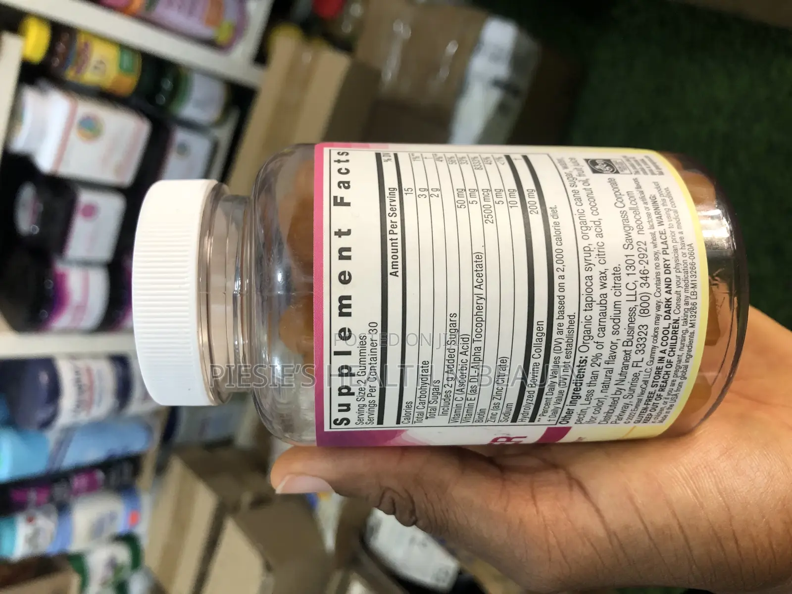 NEOCELL Hair, Skin Nails Beauty Builder Gummies